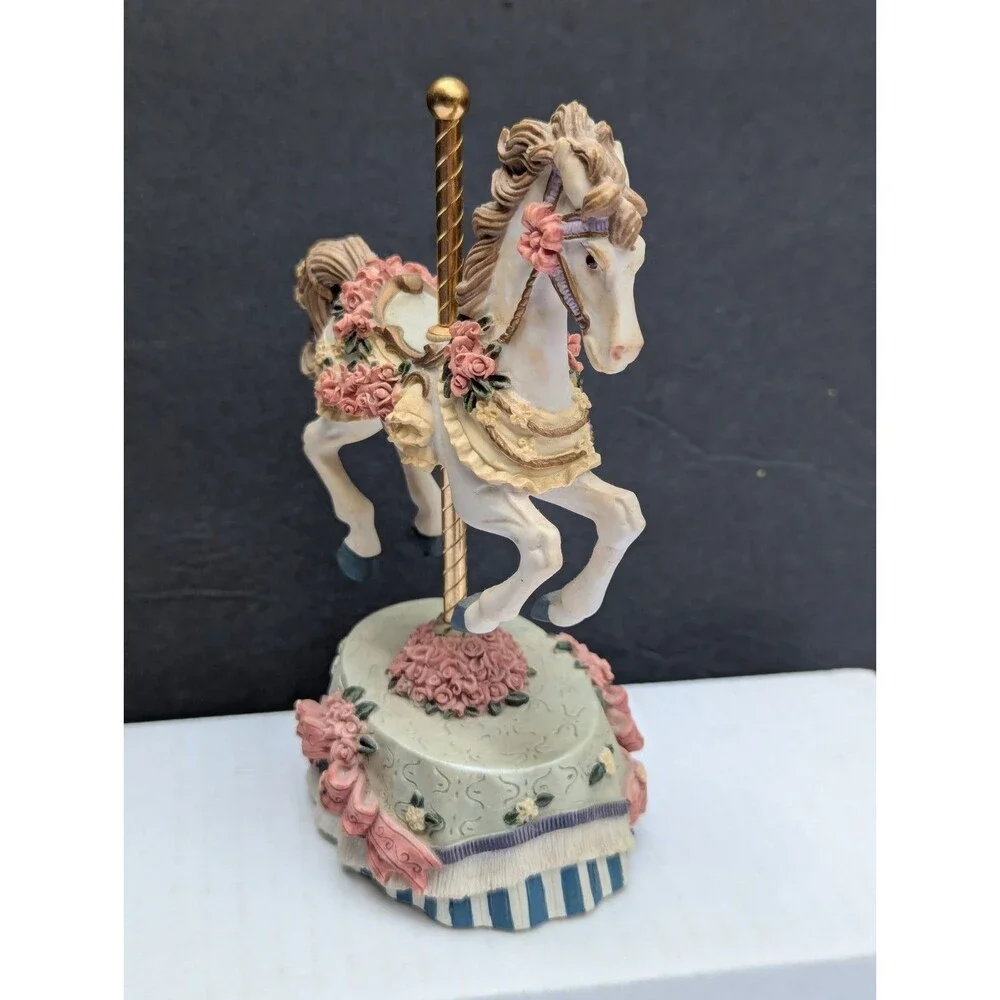 Heritage House Melodies County Fair Collection Carousel Horse Try To Remember